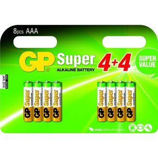 GP AAA Batterien Multipack - 8 Stück