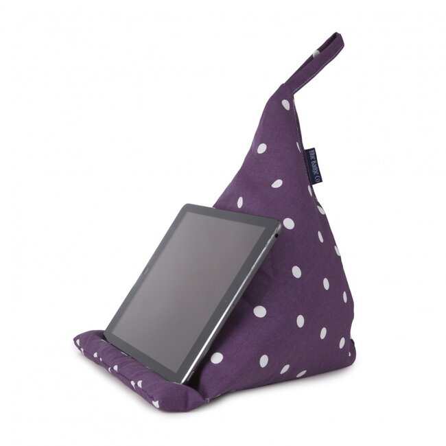 Tabletkissen - lila gepunktet