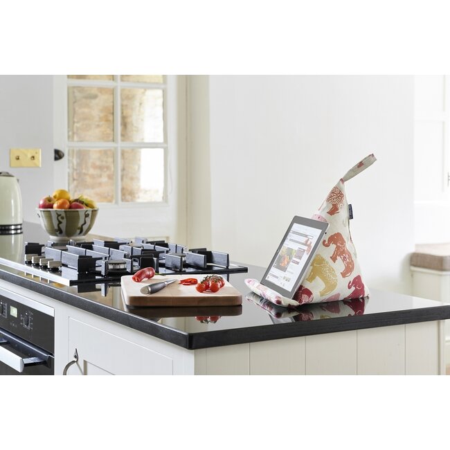 Tabletkissen - lila gepunktet