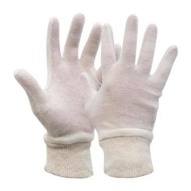 OXXA Knitter 14-061 Interlock Handschuh Herrengröße 100% Baumwolle mit Bündchen 280 Gramm (12 Paar)