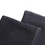 Doppelseitige Baumwollhandtücher schwarz 50x80cm 6St barburys