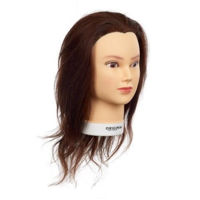 Praxiskopf valeska braun 100 echthaar original