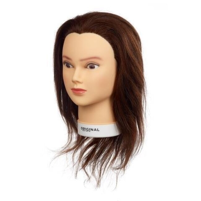 Praxiskopf valeska braun 100 echthaar original