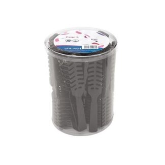 Sinelco Set 24 Nylon-Föhnbürsten gm schwarz