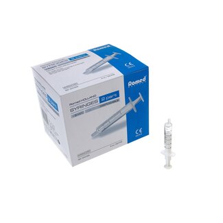 Romed Romed 2-teilige Spritzen 2ml Luer-Slip 100 Stück