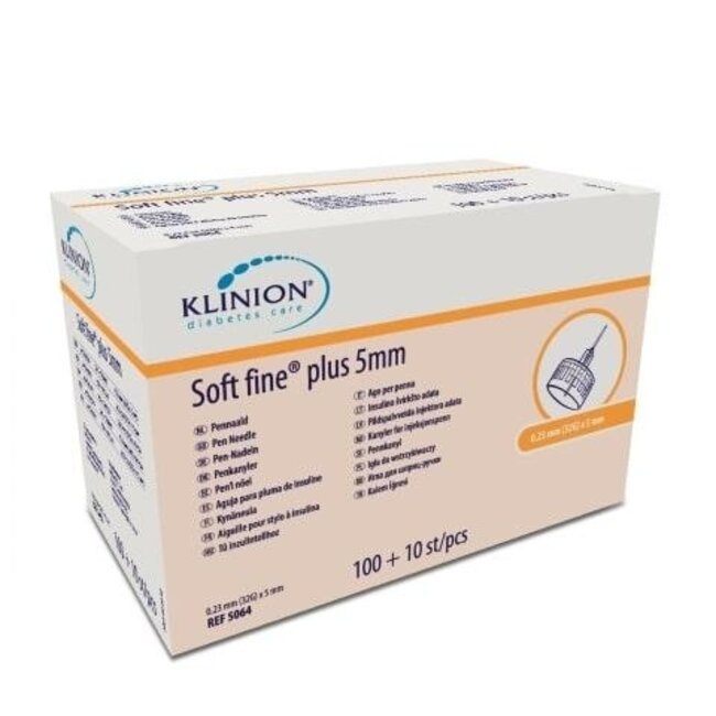 Klinion Diabetes Care Soft Fine Plus Pen-Nadeln 0,23 mm (32G) x 5 mm