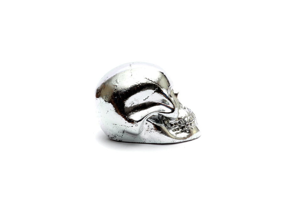 Het Resin Skull Hoofd - Zilver - M