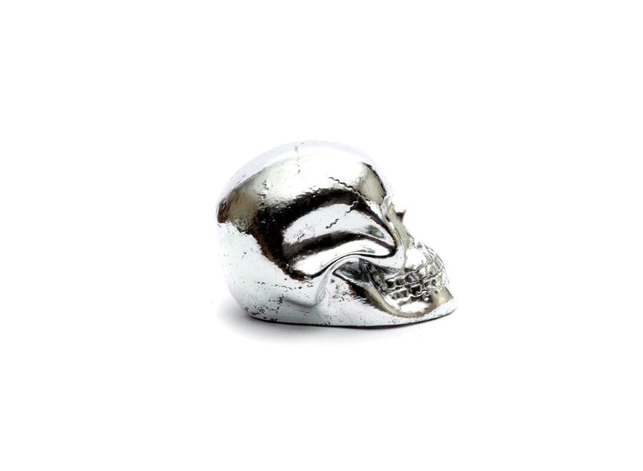 The Resin Skull Head - Silver - M