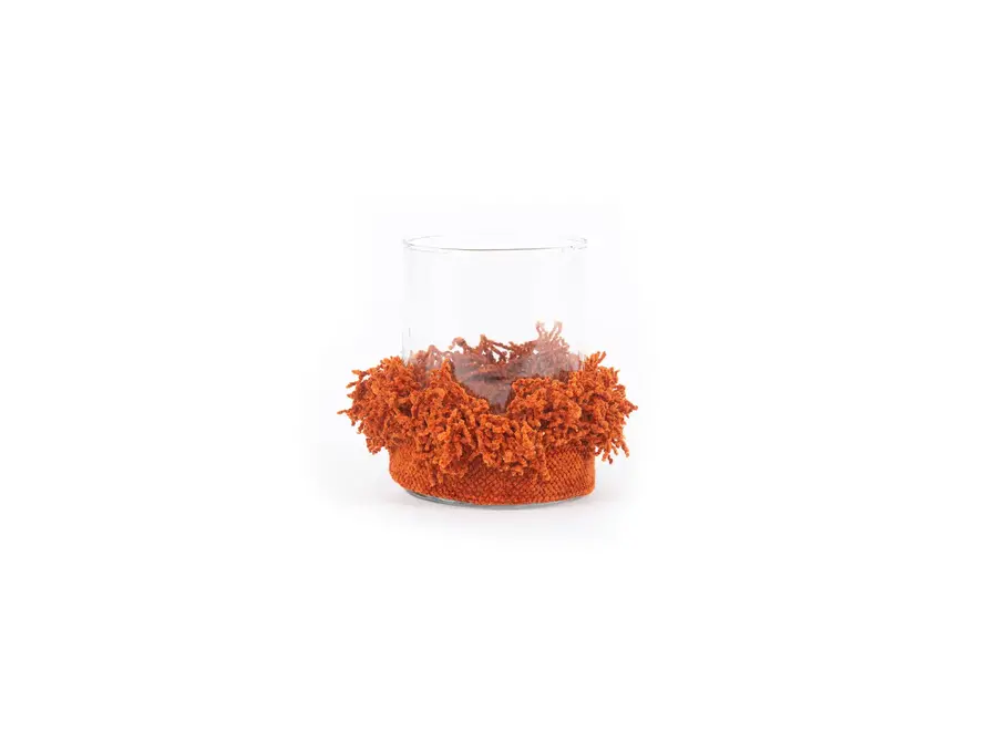 The Oh My Gee Candle Holder - Rust Velvet - M