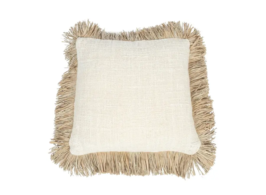 The Saint Tropez Cushion Cover - Natural White - 60x60