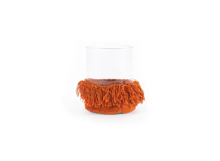 The Oh My Gee Candle Holder - Rust Velvet - L