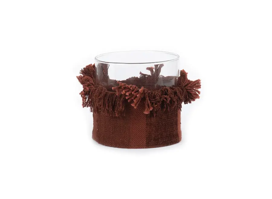 The Oh My Gee Candle Holder - Burgundy Velvet - XL