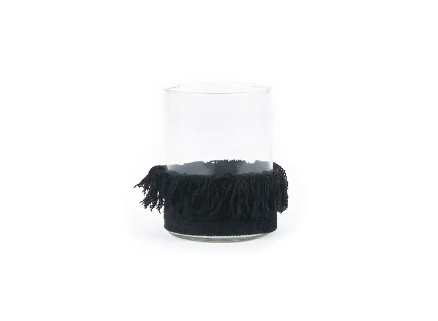 The Oh My Gee Candle Holder - Black Velvet - L