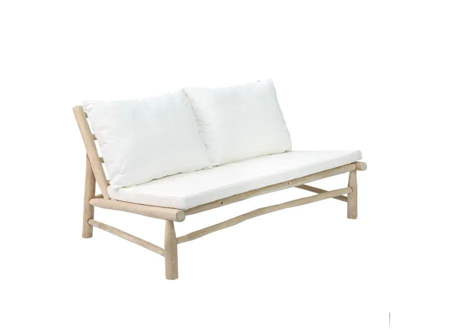 Das Island Sofa - Natur Weiss