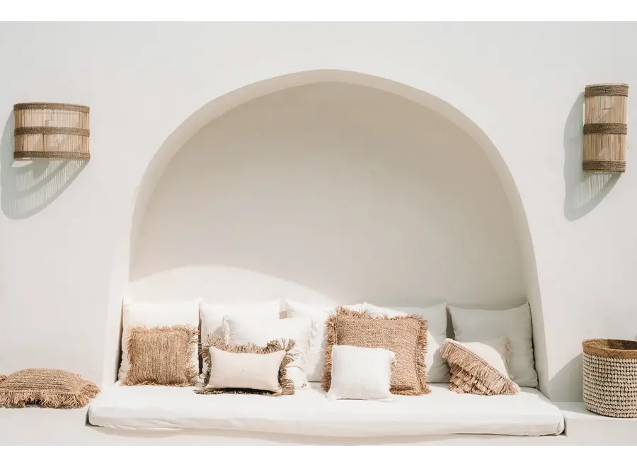 Copri cuscino Saint Tropez - Bianco naturale - 30x50