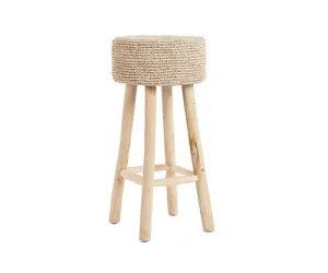 Raffia shop bar stools