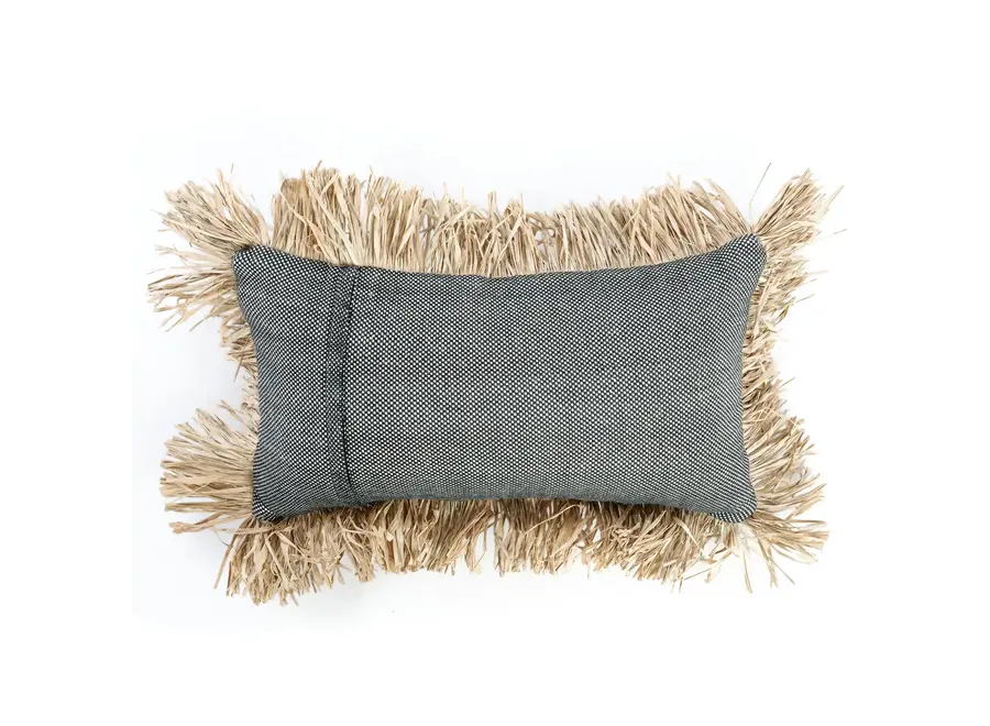 The Cotton Bonita Cushion Cover - Natural Black - 30x50