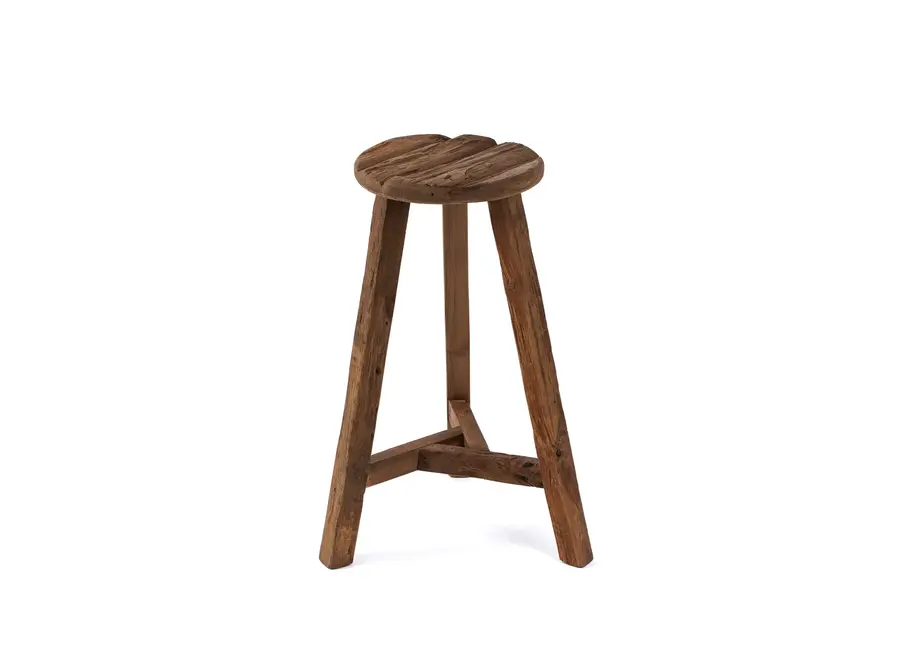 The Kabuki Bar Stool - Natural - Low