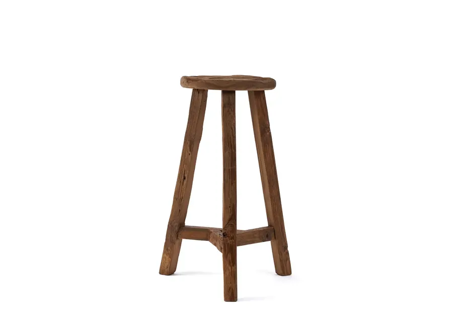 The Kabuki Bar Stool - Natural - Low