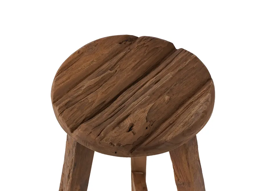 The Kabuki Bar Stool - Natural - Low