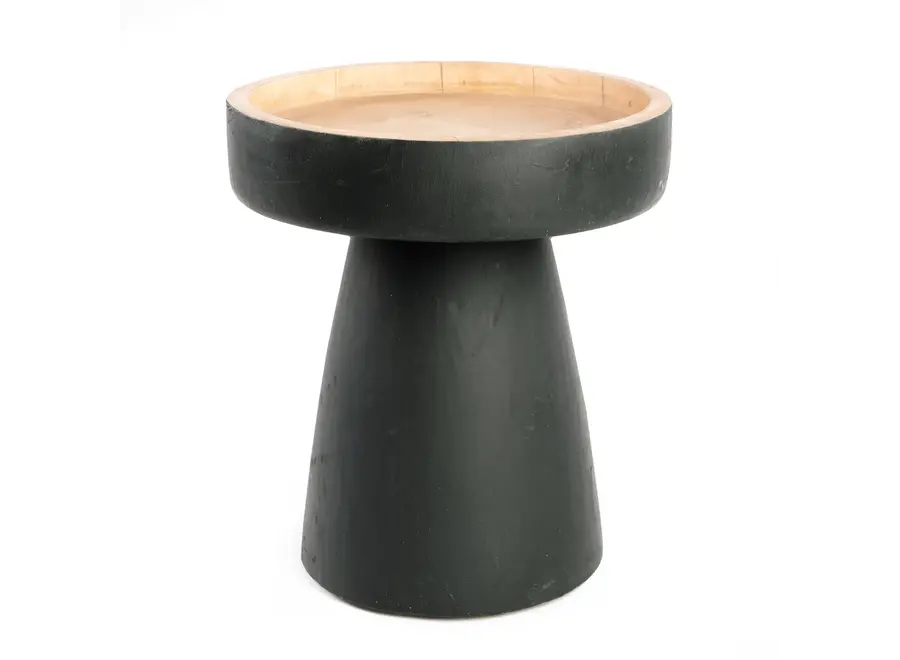 The Rayu Side Table - Black Natural