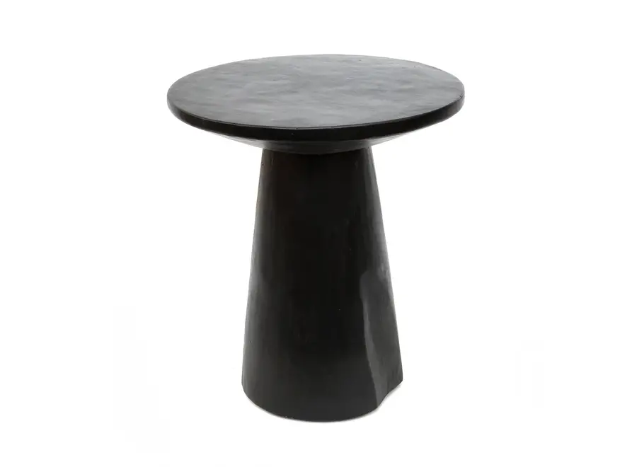 The Timber Conic Side Table - Black - 50