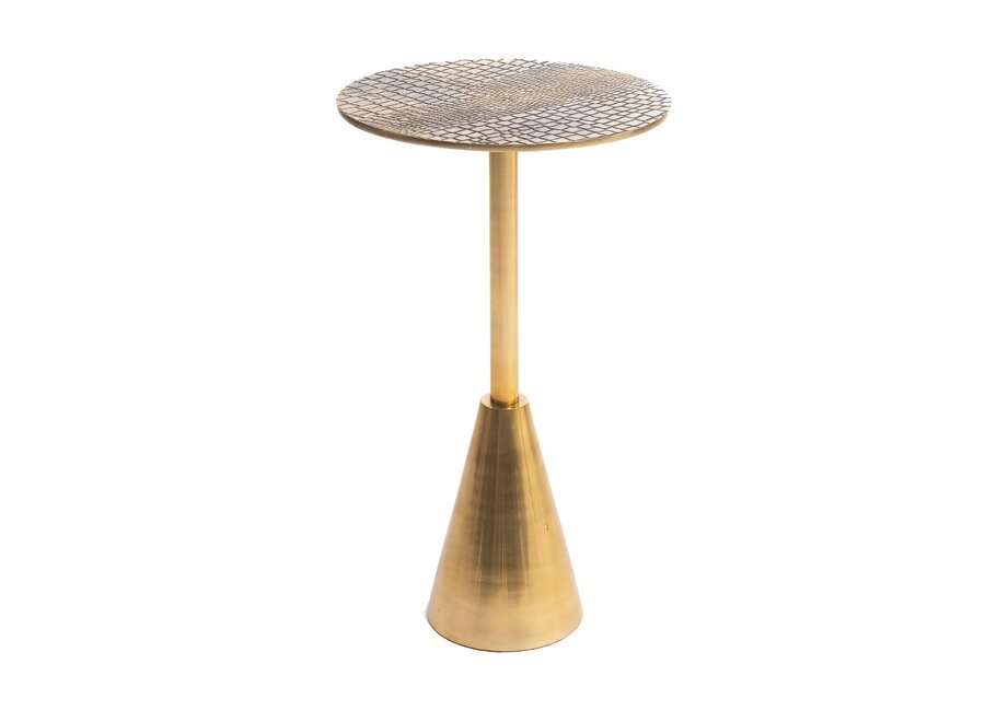 The Croco Side Table - Brass