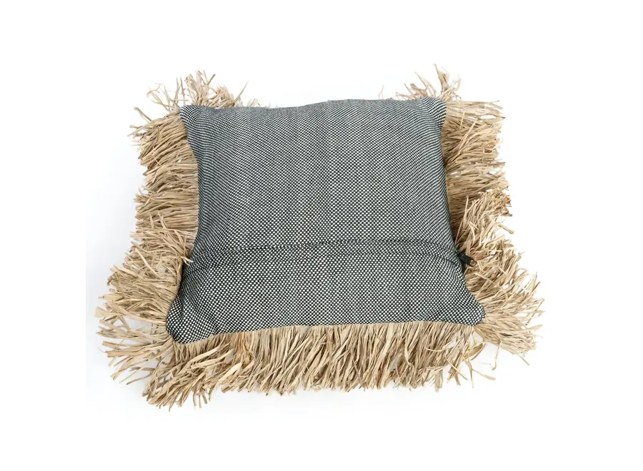 Housse De Coussin Cotton Bonita - Noir Naturel - 40x40