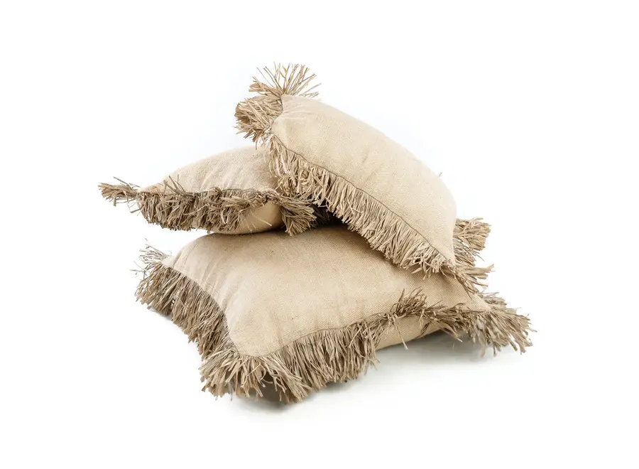 The Jute Bonita Cushion Cover - Natural - 30x50