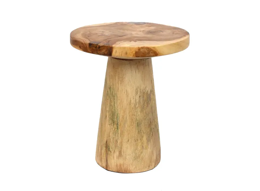 The Timber Conic Side Table - Natural - 50