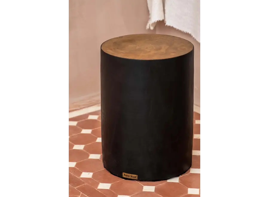 The Tribe Stool - Natural Black