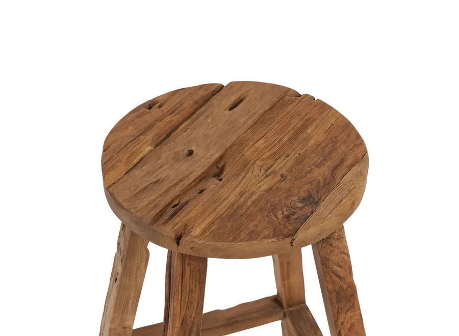 The Shibori Bar Stool - Natural