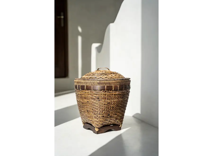 The Colonial Storage Basket - Natural Brown - M