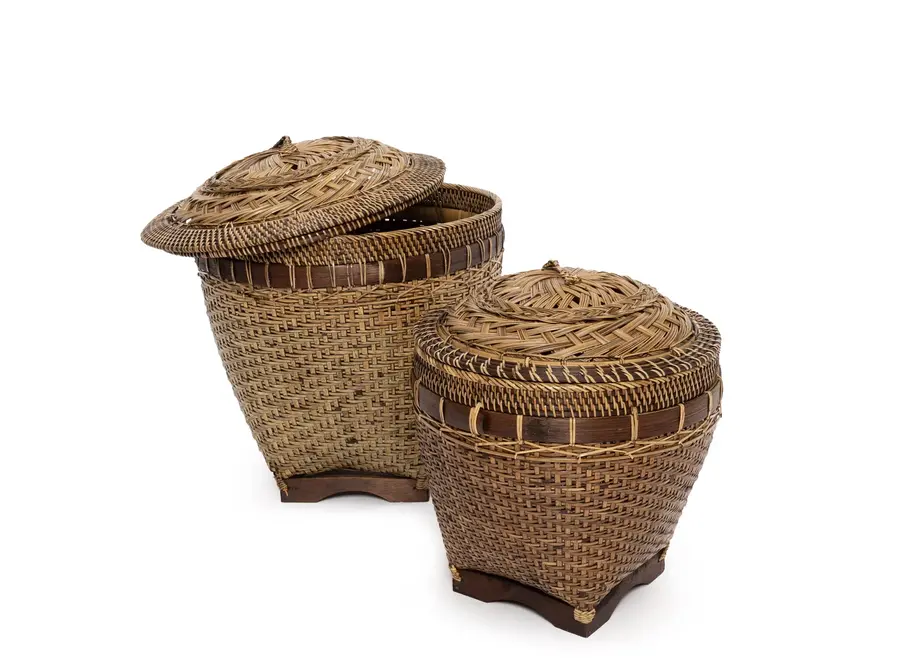 The Colonial Storage Basket - Natural Brown - M