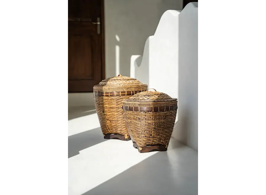 The Colonial Storage Basket - Natural Brown - L