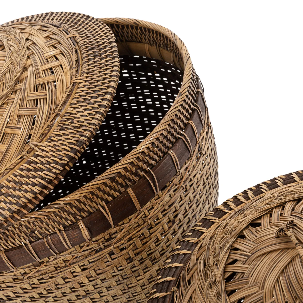 The Colonial Storage Basket - Natural Brown - L - Bazar Bizar