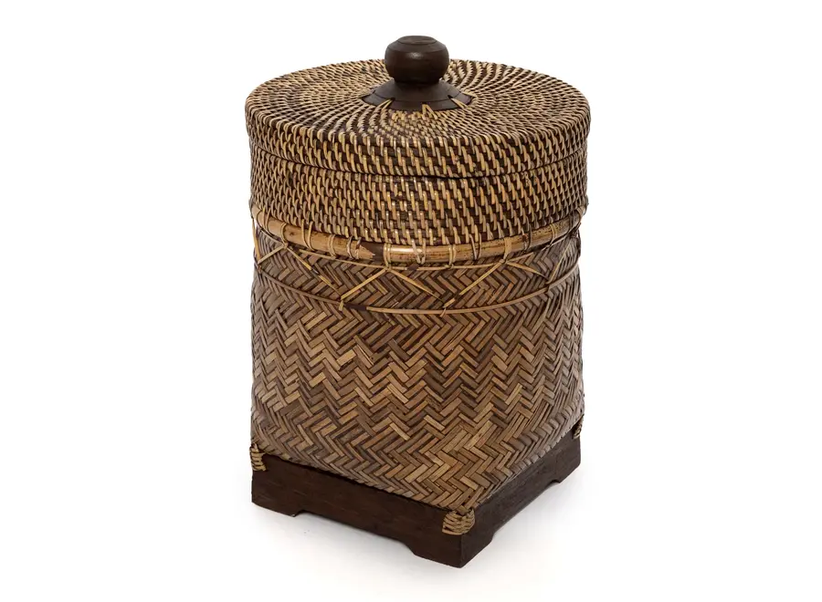 The Bathroom Bin Basket - Natural Brown