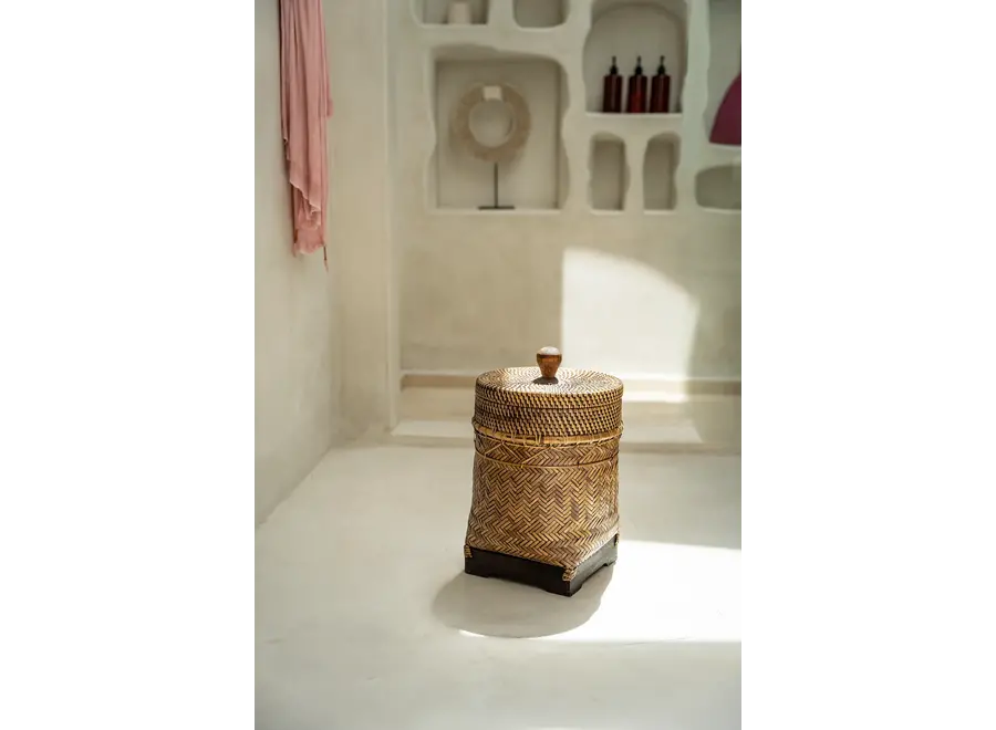 Il Cestino Bathroom Bin - Naturale Marrone