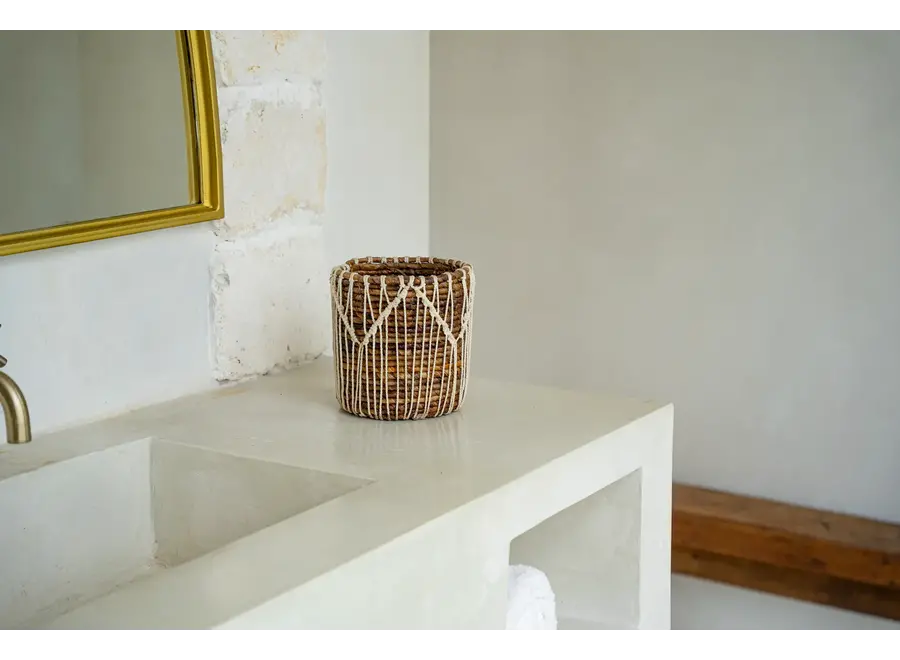 The Macra-mazing Basket - Natural White - S