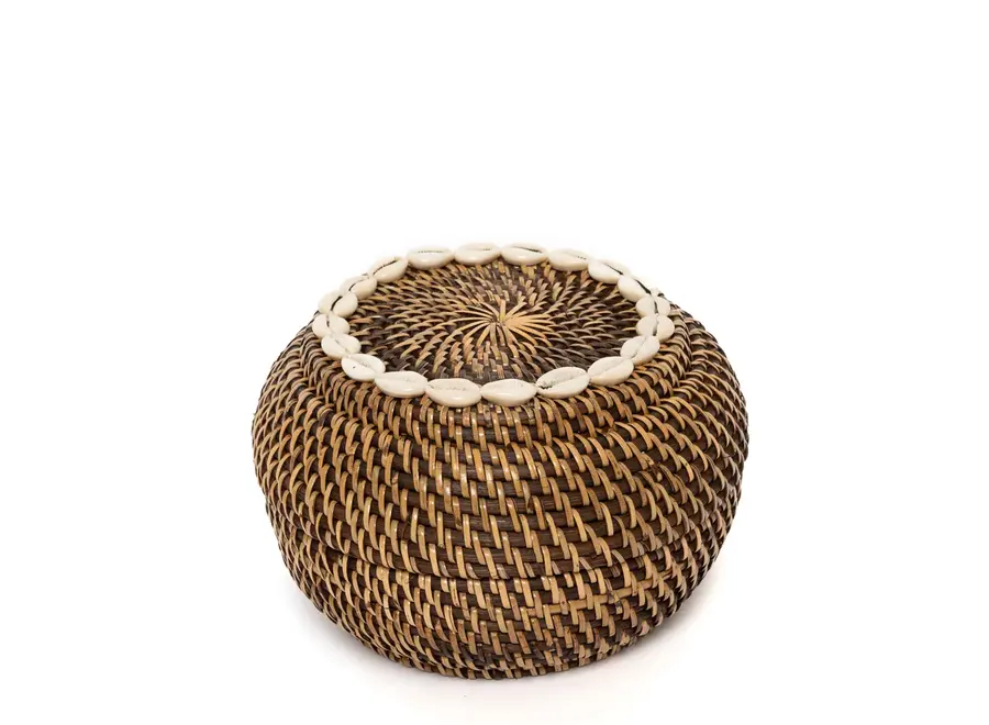 The Colonial Peek-a-Boo Basket - Natural Brown - S