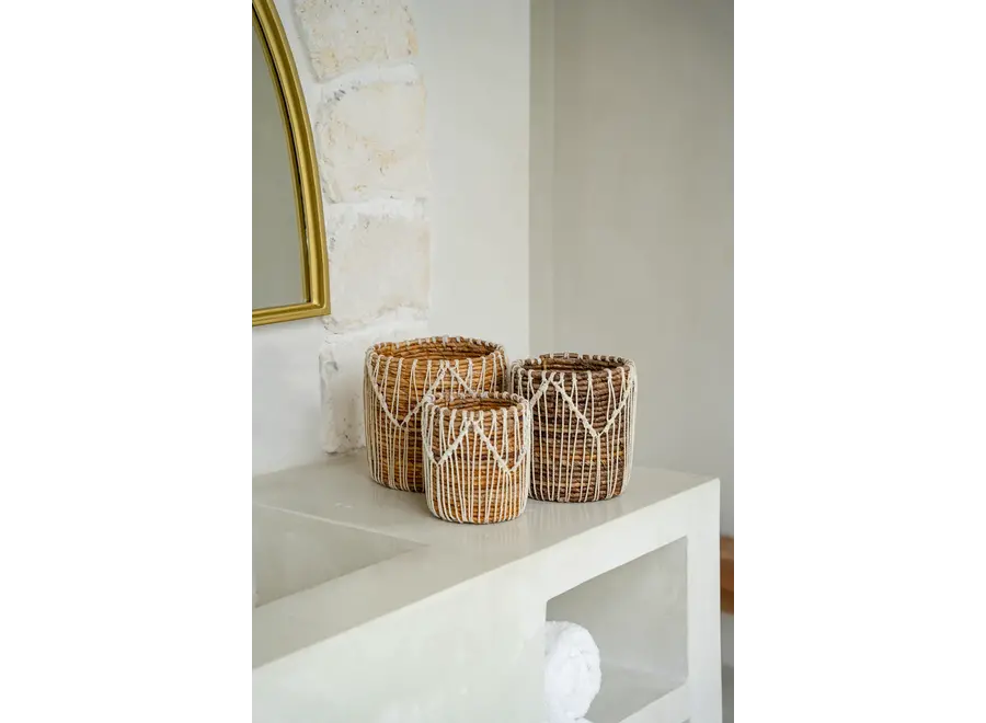 The Macra-mazing Basket - Natural White - L