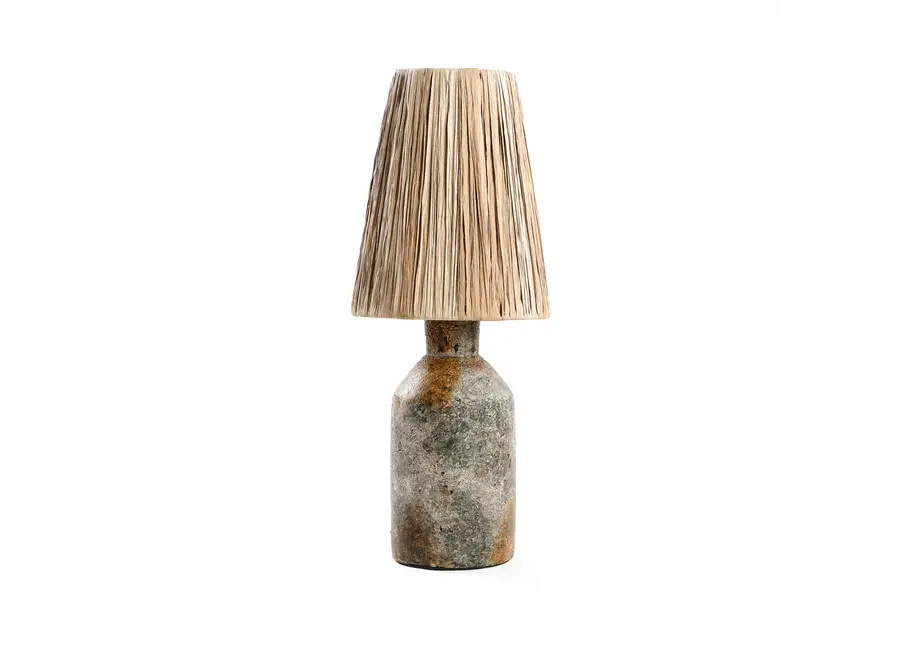 The Ithaka Table Lamp - Antique Grey Natural