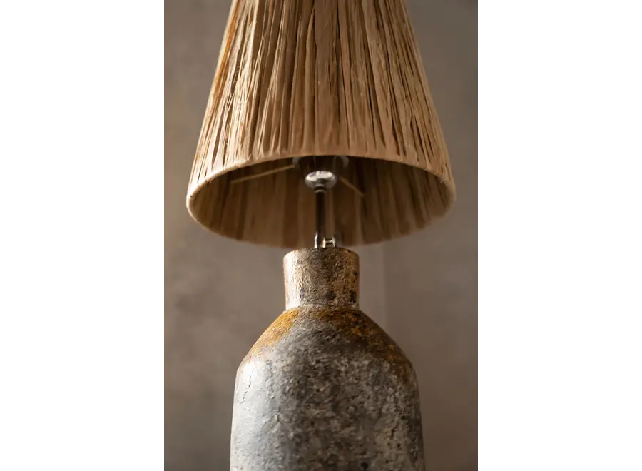 The Ithaka Table Lamp - Antique Grey Natural