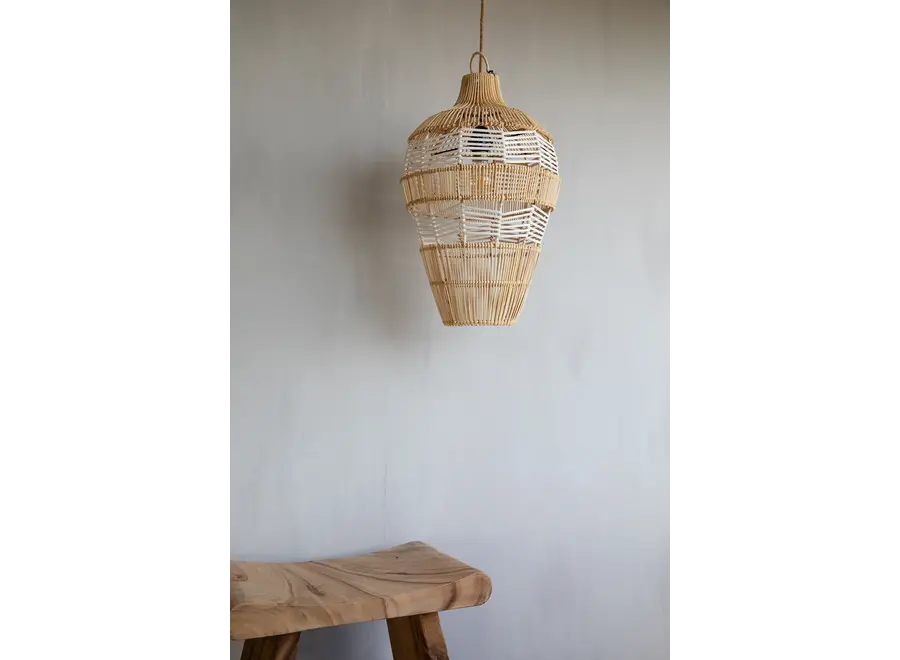 La Lampada a Sospensione Vase - Bianco Naturale - M