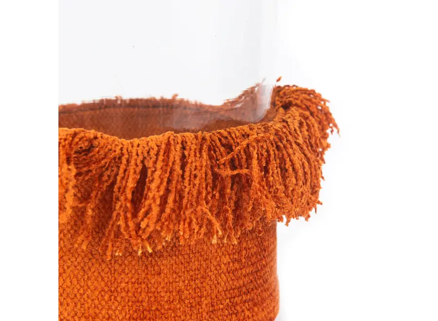 The Oh My Gee Candle Holder - Rust Velvet - XXL