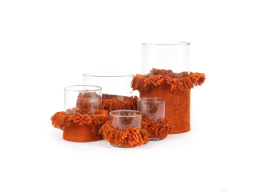 The Oh My Gee Candle Holder - Rust Velvet - XXL