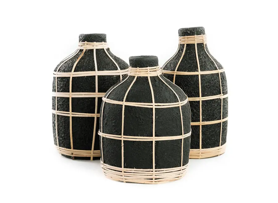 The Whoopy Vase - Black Natural - S