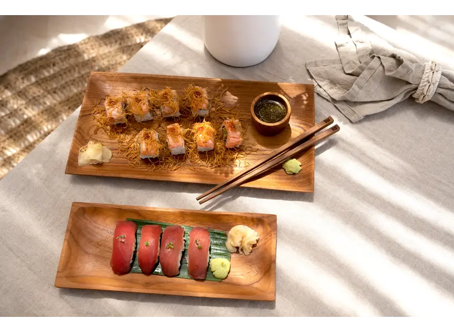 El Plato de Sushi de Teca- L