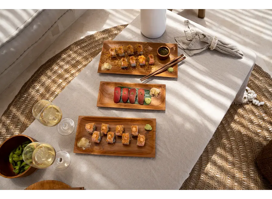 El Plato de Sushi de Teca- L