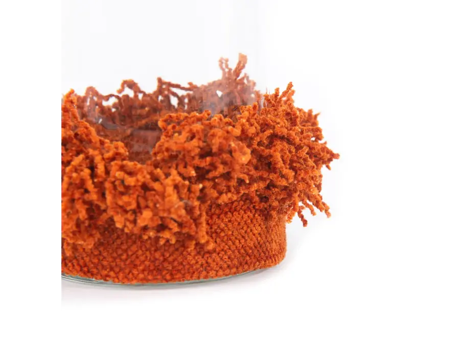 The Oh My Gee Candle Holder - Rust Velvet - M
